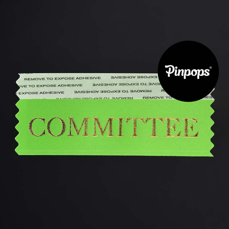 Vihreä COMMITTEE Badge Ribbon Konferenssipassien ja tapahtumapassien tunnistenauha
