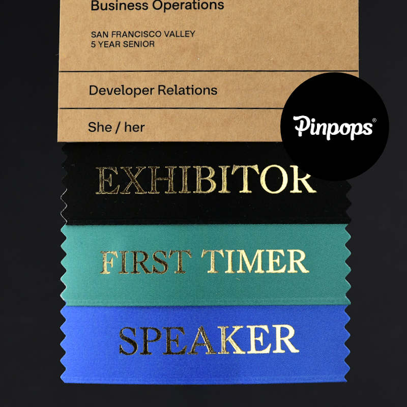 Vihreä FACULTY Badge Ribbon Konferenssipassien ja tapahtumapassien tunnistenauha