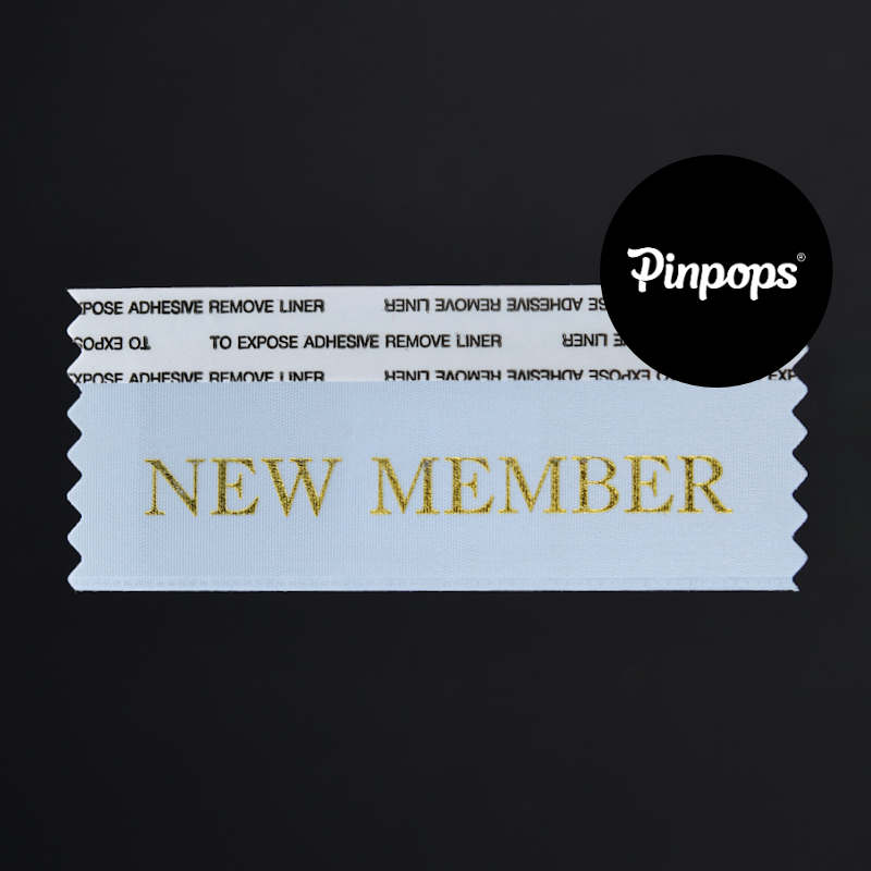 Vaalean sininen NEW MEMBER Badge Ribbon Konferenssipassien ja tapahtumapassien tunnistenauha