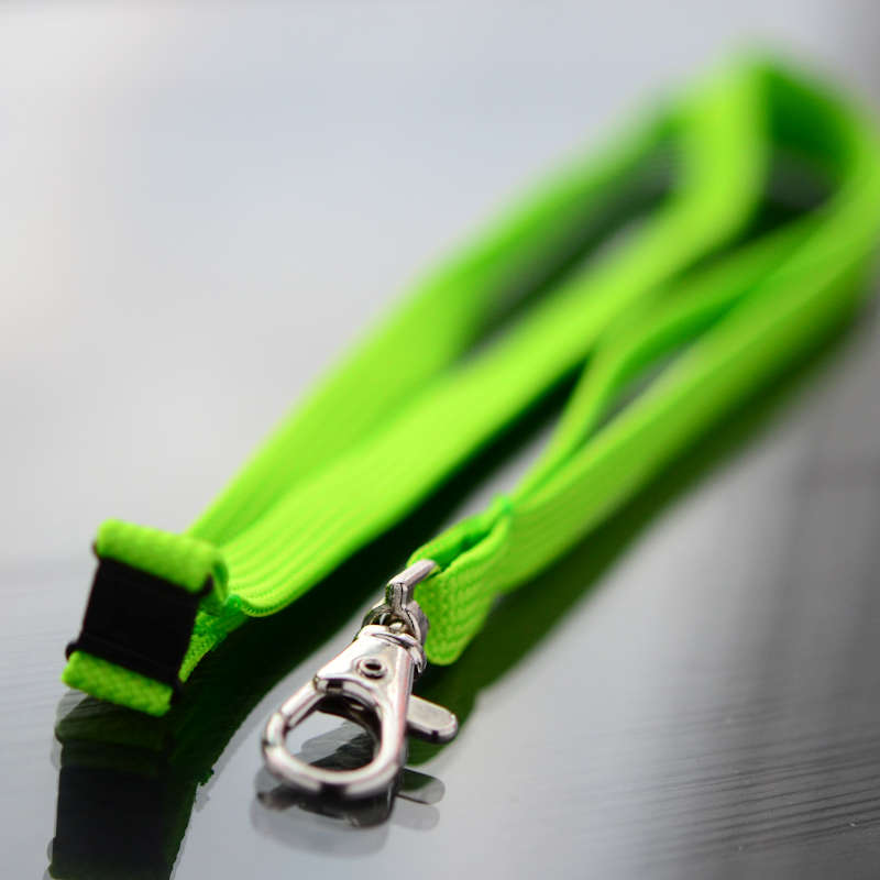 Lime Classic 10mm kaulanauha turvalukolla ja papukaijaklipsillä