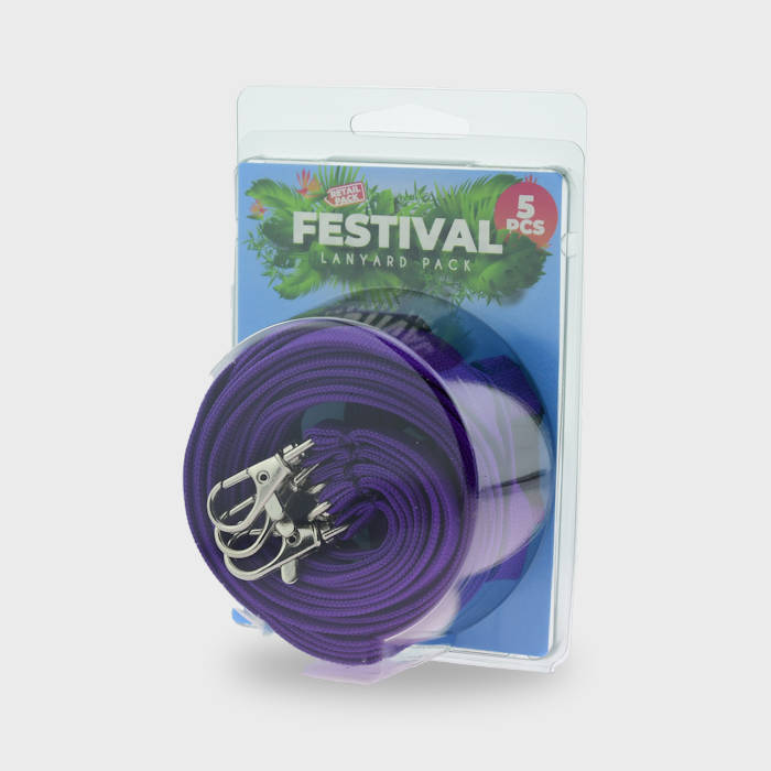 Violetti Classic 10mm kaulanauha turvalukolla ja papukaijaklipsillä