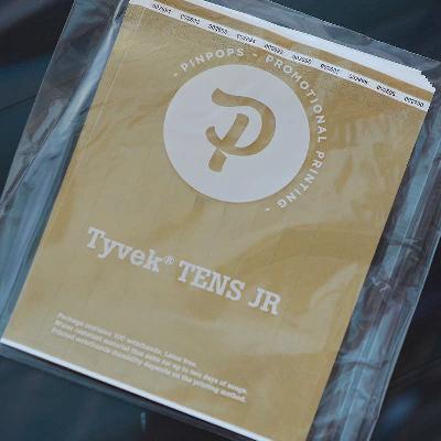 Kulta (metallinhohto) Tyvek Tens rannenauha pysyvästi liimautuvalla tarrapinnalla